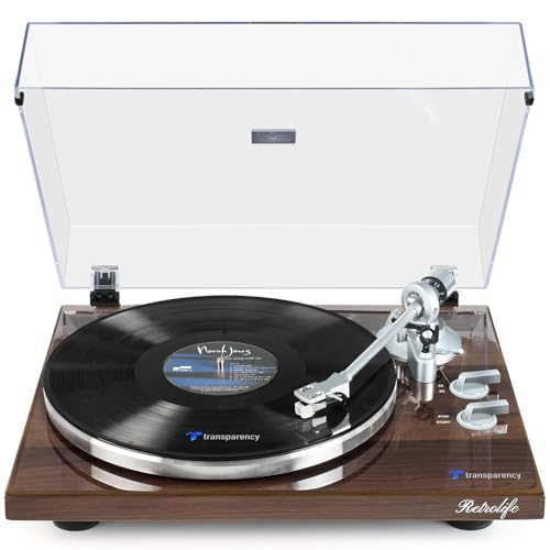 Turntables Belt-Drive Record Player with Wireless Output Connectivity, Vinyl Player Support 33&45...