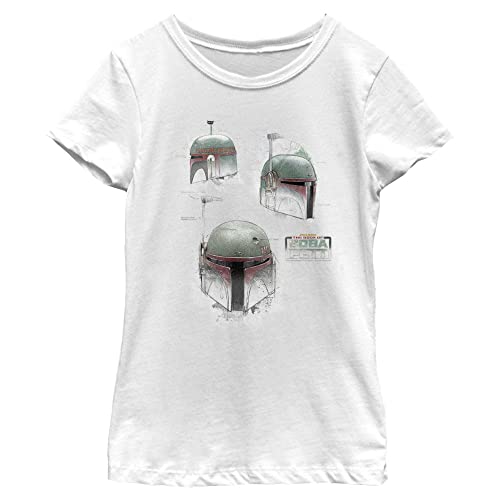 T-shirt Star Wars fille motif schematics en noir et blanc