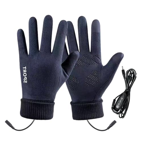 Gants chauffés pour les femmes - mitaines de réchauffement USB, 3 niveaux de température | Écran d'hiver à écran tactile, protection de neige extérieure, aide à cyclisme par temps froid, accessoire de