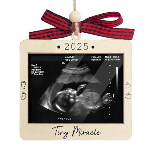 Ultrasound Photo Frame Ornament, Baby Announcement Keepsake