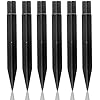 6 Pcs Solar Light Stakes Replacement, 8.27 Inch Plastic Ground Stakes, Black Pathway Lights Spike for Yard, Garden, Outdoor Inside Diameter 0.87 Inch