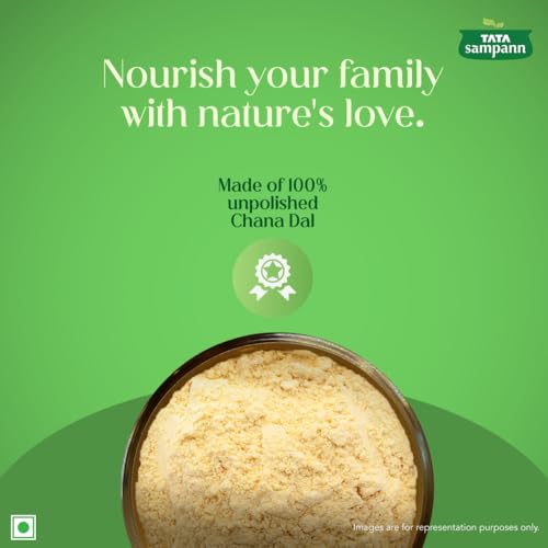 Tata Sampann 100% Chana Dal Fine Besan, Gram Flour, 1 Kg