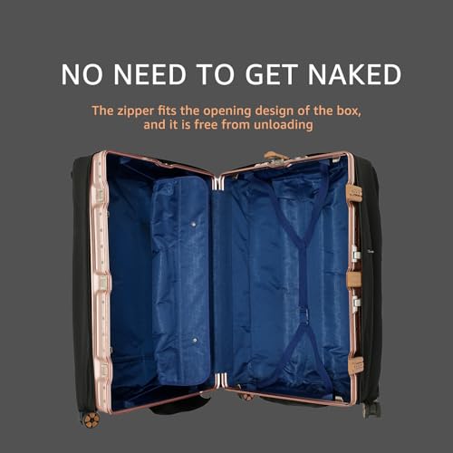 Luggage Cover Protectors, Clear Pvc Suitcase Cover, Transparent Luggage Protector, Waterproof Suitcase Covers Dustproof Anti-Scratch Protective Covers for Luggage Travel Luggage Sleeve (S)4