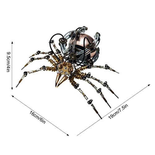 Puzzle metalowe 3D, zestaw do samodzielnego montażu Spider Speaker zestaw modeli, odłączane puzzle 3D zestaw do budowania ze stali nierdzewnej dla dorosłych, zabawka edukacyjna, łamigłówka ozdoba na