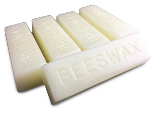 White Beeswax Bars - 5 Bars - 5 Ounces - Cosmetic Grade