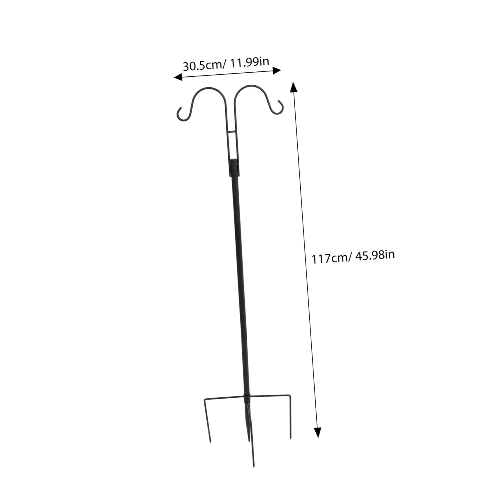 Toyvian Gancio Da Pastore in Metallo Per Esterni Resistenti Supporto Per Piante Sospese e Mangiatoie Per Uccelli Per e Decorazioni Da Esterno