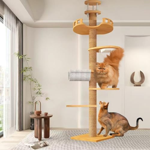 stcyutdaa Solid Real Wood Cat Tree