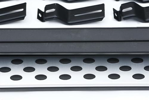 Barra paso lateral Nissan X-Trail 2014-2020 estribos de aluminio con faldones anti choques 2