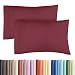 King Size Pillow Cases Set of 2 - Soft, Premium Quality Hypoallergenic Pillowcase Covers - Machine Washable Protectors - 20x40, 20x36 & 20x48 Pillows for Sleeping 2 PC - King Size Pillow Cover Bedding
