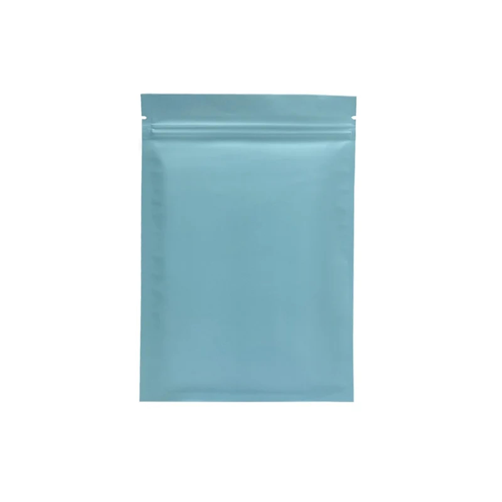 self-sealing bag, Aluminum Foil Flat Lock Ziplock Bags Multicolor Multiple Sizes Pack Of 100(Matte Blue,18x26cm)