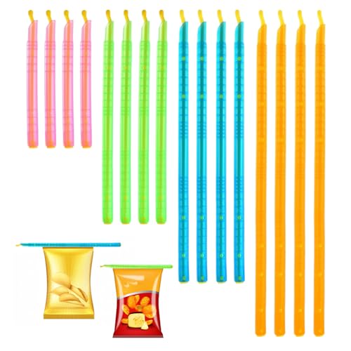 20 Stück Verschlussclips,Clips für Tüten, Tütenclips für Beutel, Verschlussklammern zum einfachen Verschließen von Tüten, praktische Tütenhüter für Küche und Haushalt
