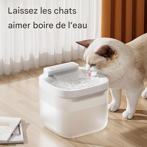 Fuente de agua para gatos sofisticada con diseño de gran capacidad para el hogar 4