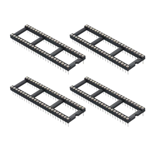 Support DIP IC 48 broches rondes anti-faux contact pour circuit imprimé PCB 2.54mm