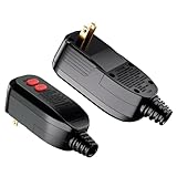 ANEKEN GFCI Plug Replacement, Auto-Reset, 15 Amp, 2 Prong, Waterproof Ground Fault Circuit Interrupter Safety Plug for Pressure Washer, Hair Dryer, Weeder, Hot Tub, Pool Pump