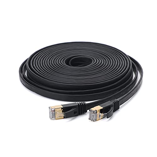 Cable Ethernet Cat 7 Plano 25 m Blanco miniatura 1