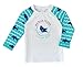 Baby Toddler Boys Two Pieces Swimsuit Set Swimwear Dinosaur Bathing Suit Rash Guards with Hat UPF 50+ (Blue Ocean,3-4 T)