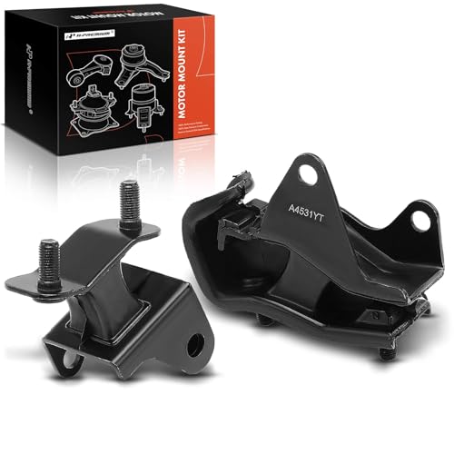 A-Premium 2PCS Front and Rear Transmission Mount Kit Compatible with Honda Pilot 2006-2008 & Acura MDX 2003-2006, 3.5L, Automatic Transmission, Replace# 50805S3V010, 50806STWA01