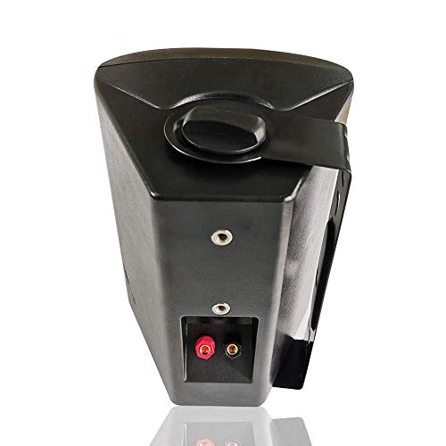 Image of Herdio 5.25 Inch Indoor Outdoor Bluetooth Speakers Patio Waterproof Wired Wall Mount System 300 Watts (Black)
