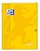 Oxford EasyBook Cahier Agrafé 24 x 32cm 96 Pages Grands Carreaux Seyès 90gr Couverture Polypro Jaune avec Pochettes