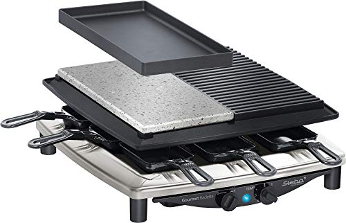 Steba RC 4 Plus Deluxe Chrome - Barbecue (Nero