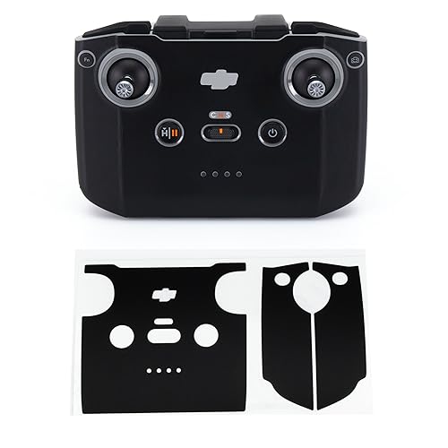 Image of WRAPGRADE Skin Stickers Compatible with DJI RC-N2 (Stealth Black)