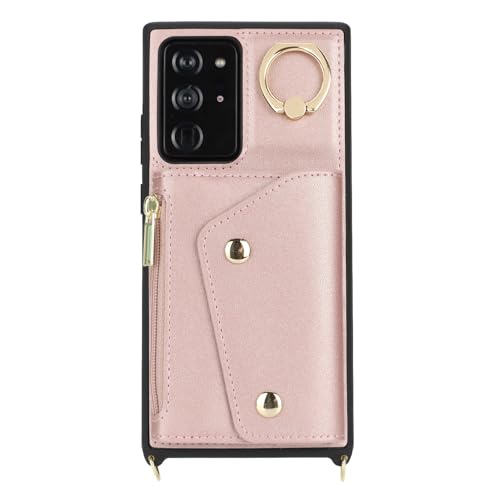 Coque Samsung Note 20 Ultra antichoc portefeuille à anneau support - 6