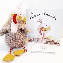 Gracious Gobbler Bundle Thanksgiving Activity for Families and Schools (Includes Plush Turkey, Hardcover Book and 28 Notecards). Focus on Kindness and Gratitude This Holiday Season.