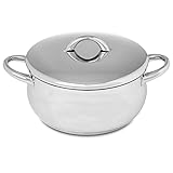 18/10 Stainless Steel. High Resistance to corrosion. Ensures more hygiene and durability. Function: Cooking/Stewing/Boiling Suitable Heat Sources: Gas, Electric, Radiant, Vitroceramic, Oven Impact Disc Plus Technology: The thermal base applied to the...