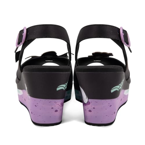 Image of Hot Chocolate Design Funky Women's Peep Toe Wedge Sandals