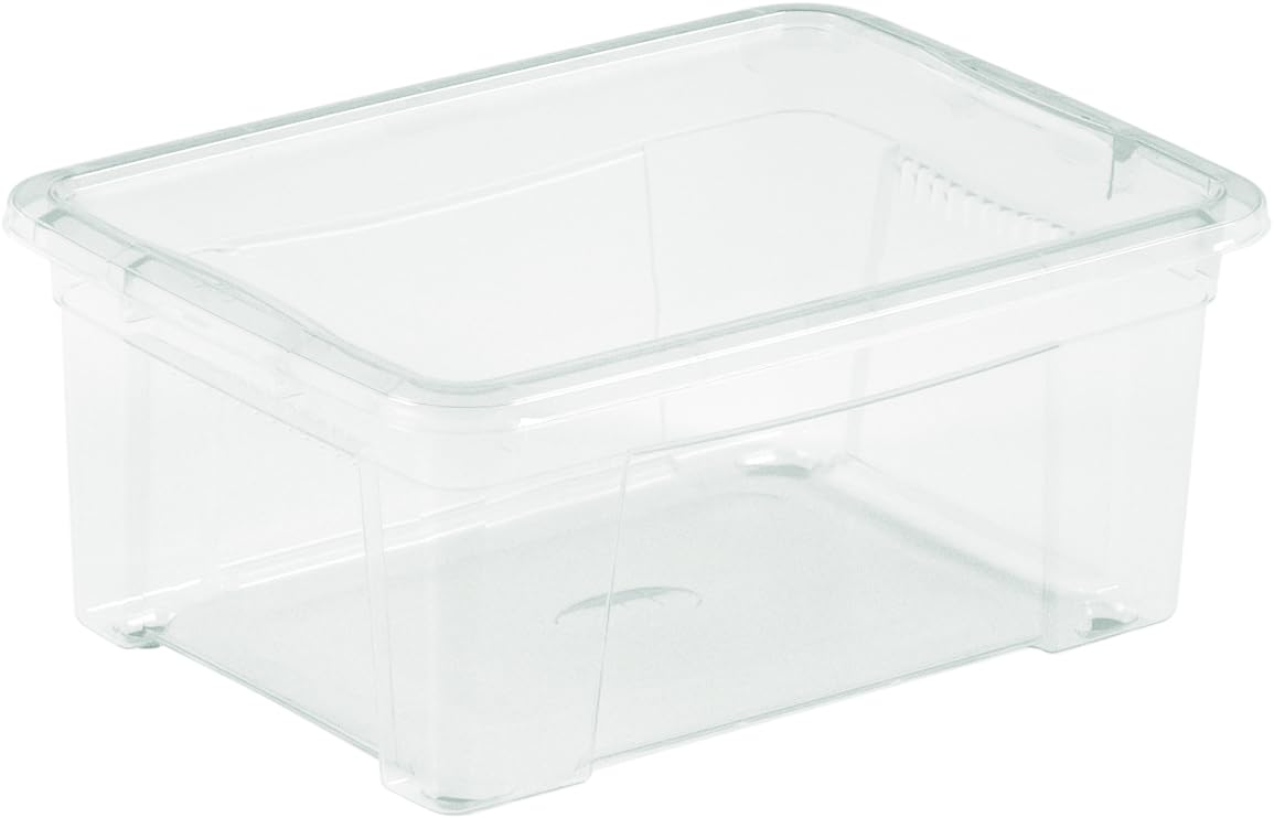 4 Scatole Portaoggetti Really Useful 1,5L In Plastica Trasparente