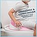 Todays Kids Anti-Slip Baby Training Toilet Seat for Toddlers - Comfortable & Soft Cushion, Secure Grip Handles - Splash Guard Design Potty Toddler Toilet Seat Attachment, Easy Storage Loop - Pink