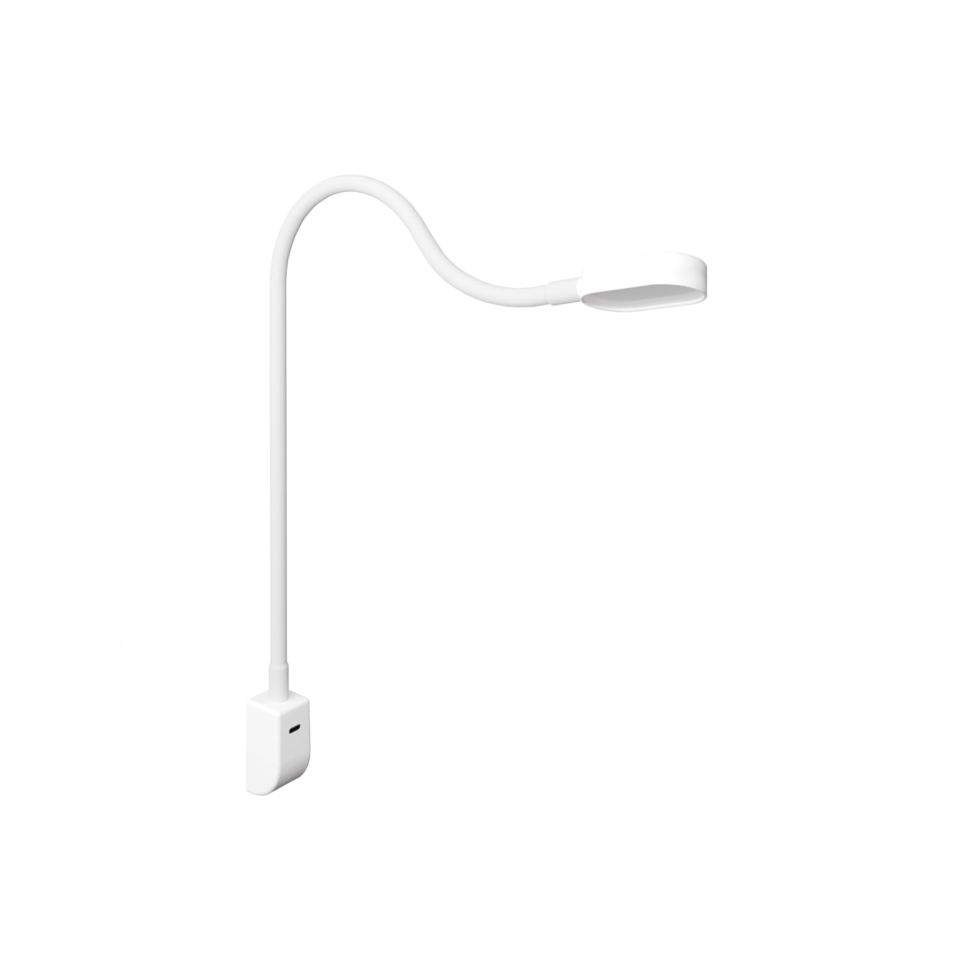 kalb I Ilios LED-Bettleuchte/Leseleuchte mit USB-C, Wand- und Winkelmontage, Flexibler Arm, dimmbar, warmweiß 3000k (1er Set weiß)