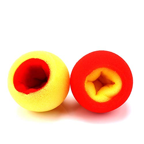 ZQION Cambio de Color Bola de Esponja Trucos de Magia Primer Plano Truco mágico Accesorios de Mago Juguetes Divertidos, 2 Piezas/Juego