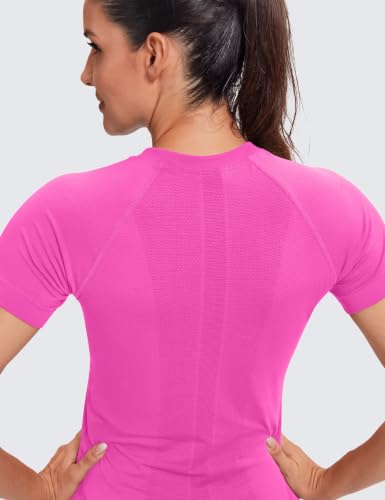 Image of MathCat Seamless Short Sleeve Workout Tops for Women