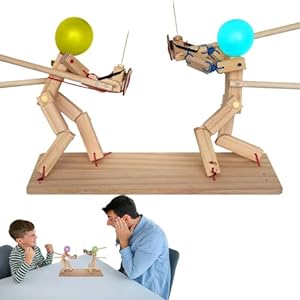 Rproonay Drewniane Marionetki Pojedynek Balonowy 18,5 cm