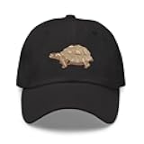 9B Desert tortoise embroidered cotton baseball cap hat-black cap, cool gift, desert turtle embroidered cap hat