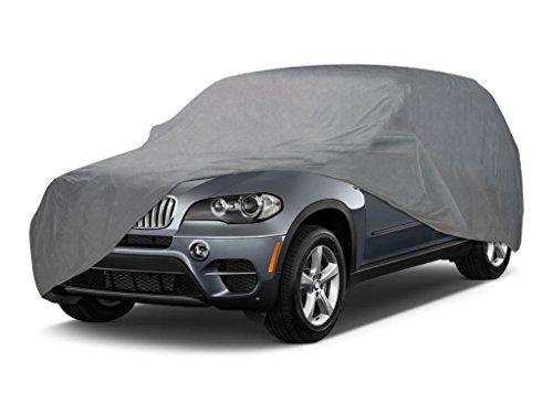 Image of Coverking UVCSUV1I98 Universal Fit Car Cover for Compact SUV (Wrangler) - Triguard Light Weather Outdoor (Gray)