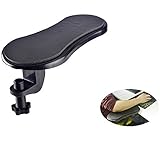 Rotating Computer Arm Rest Pad, Ergonomic Adjustable PC Wrist Rest Extender, Desk Attachable Home Office Mouse Pad Health Care Arm Support