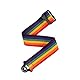 D’Addario Accessories Auto Lock Gitarrengurt - Gitarrengurt mit Verschluss - Locking Guitar Strap - Regenbogen, Polypro