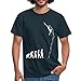 Spreadshirt Évolution De l'escalade Idée De Cadeau Humoristique T-Shirt Homme, M, Marine