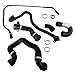 Radiator Coolant Water Hose Pipe Kit Compatible with BMW N51B30A Engine 135i 2008-2010 335i xDrive 335xi 2007-2010 X6 2008-2019 X5 2007-2019 Replaces 17127575428 17127575429 17128616548 17127600131