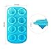 Webake 2 Pack Ice Cube Trays Diamond Shape 8 Cavity Reusable Silicone Ice Cube Mold, Crayons Wax Resin Chocolate Candy Molds