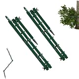 Kzancn Hunting Concealment Branch-Screening Stand, Multi-Hook Camouflage Blind Holder, Adjustable Portable Camo Cover Tree Stand Blind Kit for Deer Turkey Hunting, Outdoor Hunt Accessories (2pcs)