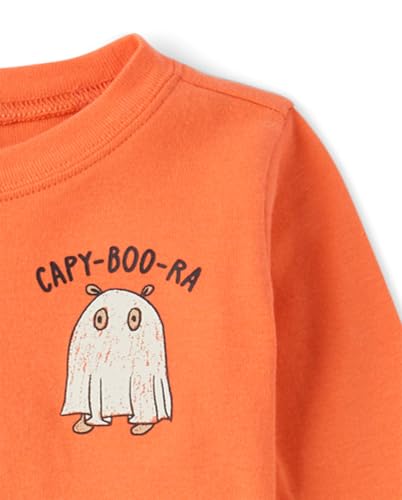 Image of The Children's Place Baby and Kids' Sibling Matching Halloween and Holiday Pajama Sets, Cotton