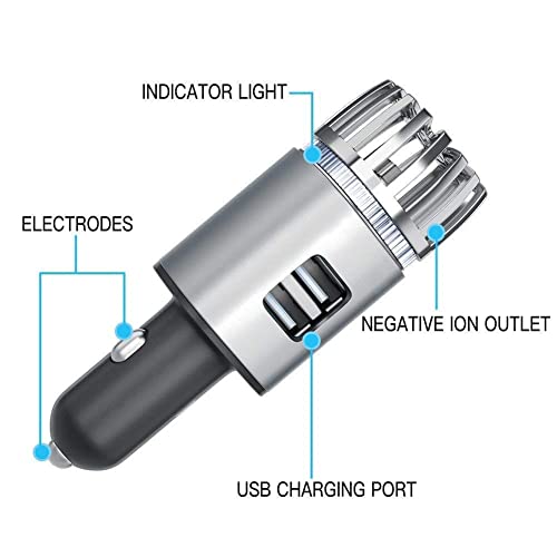 YAGVIZ Car Air Purifier with Dual Port Mobile Charger - Image 8