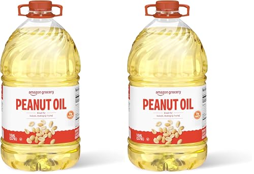 Amazon Grocery, Peanut Oil, 128 Fl Oz, Pack of 2 (Previously Amazon Fresh, Packaging May Vary)