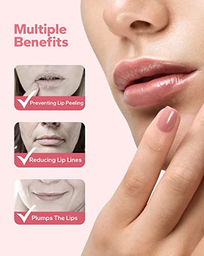 Meto Lip Plumper (2 Count), Lip Plumper And Lip Care Serum, Lip Mask, Lip Plumper Gloss Make Lips Fuller And Moisturizing, Beautiful Lips - Hydrating & Fine Line Reducing Formula (5.5Ml, Day & Night) #TOP3