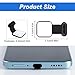 BLMHTWO 6 PCS USB C Dust Plug, USB C Plug Cover with Removable Adhesive Anti Loss USB C Dust Plug Charm Compatible with iPhone 15 Series Samsung Galaxy Most C Port Device