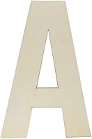 Hongma 12 Inch Wooden Letter A Cutouts - Big Blank Unfinished Wood Letters for DIY Crafts, Wall Decor, Painting, Party Decorations