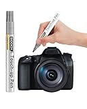 BIOOICH Camera Touch Up Paint Pen with Marker Tip, Compatible with Canon/Sony/Nikon/Fujifilm, Repairs Scratches on Body/Lens/Buttons/Tripod, Long-Lasting Color Scheme (French Grey)